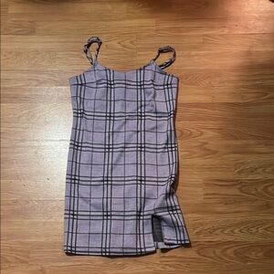 Rue21 Gray and Black Checkered Dress